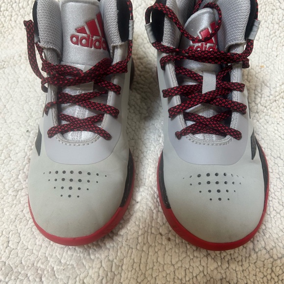 Adidas Kids' Sneakers in Red and Gray 1 1/2 cross em up 5 basketball sneakers - Picture 1 of 6